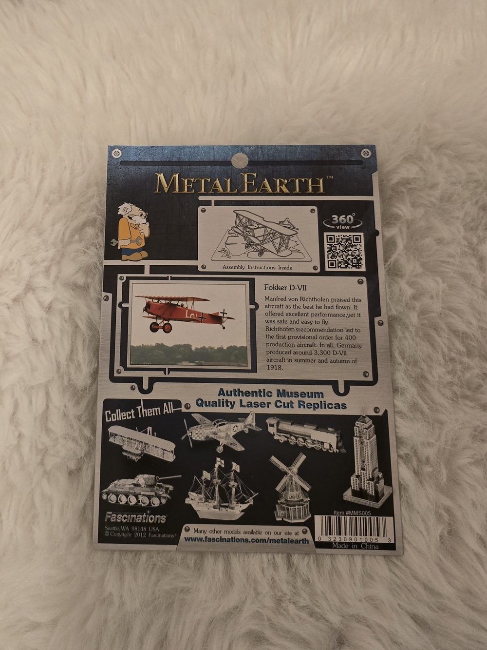 Metal Earth 3D Laser Cut Models Kit Bundle - Silver Aircraft & Shuttle - Picture 3 of 8